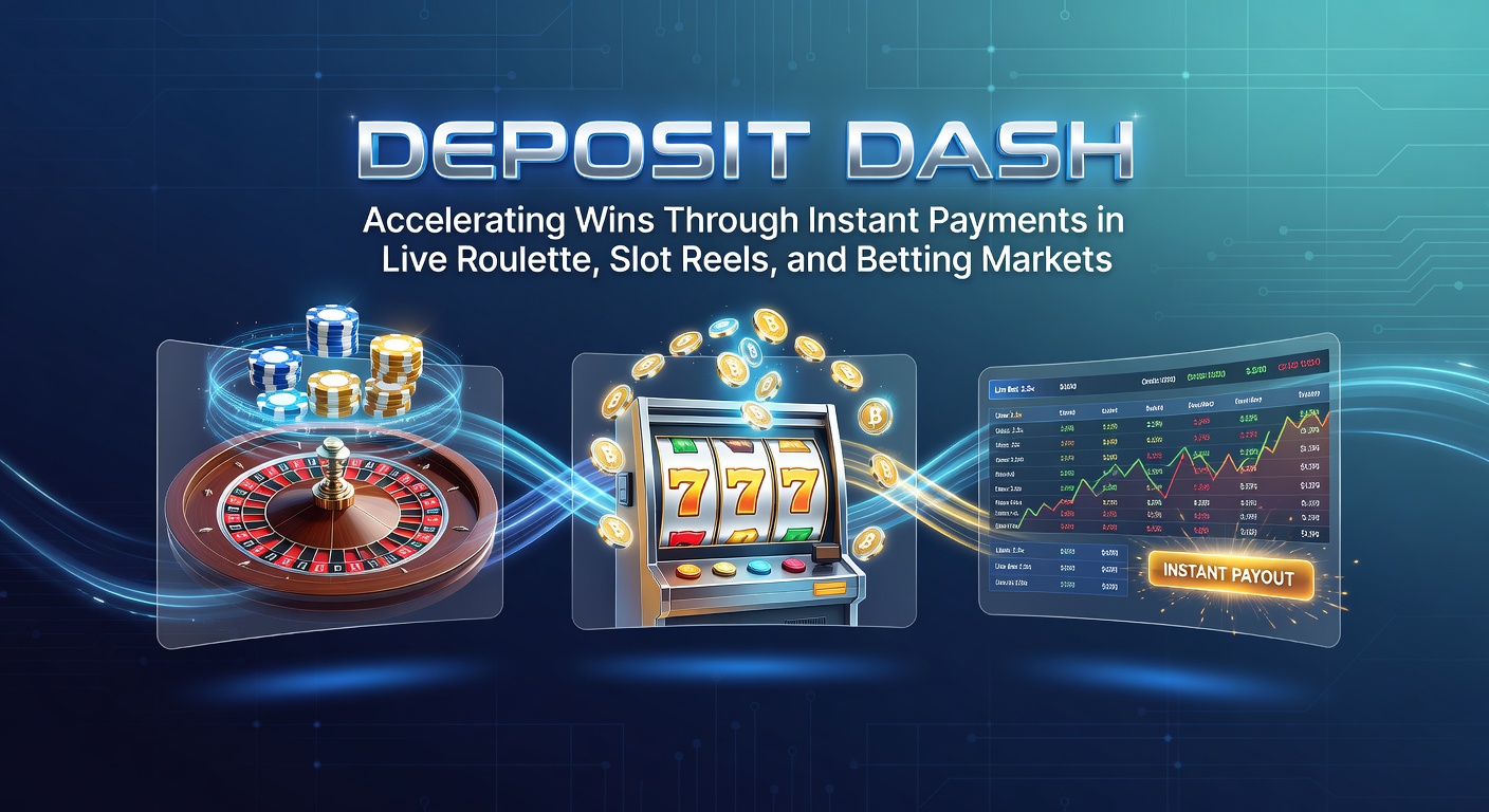 Grafik zeigt dynamisches Live-Roulette mit blitzschnellen Ein- und Auszahlungen, umgeben von Slot-Reels und Wettquoten